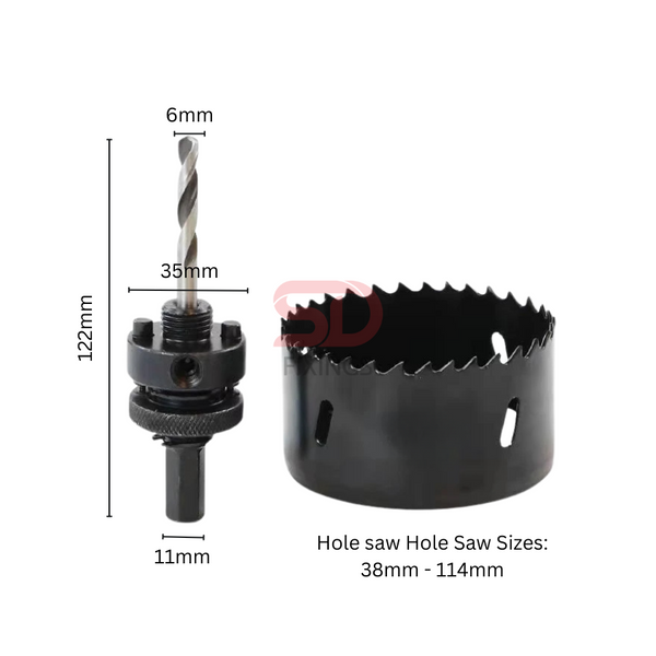 114mm HSS Bi Metal Hole Saw Cutter for Aluminum PVC Board