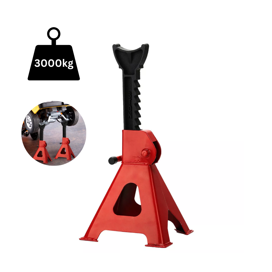 Heavy Duty 3TON Car Jack Axle Stands, Adjustable 26-44cm Height