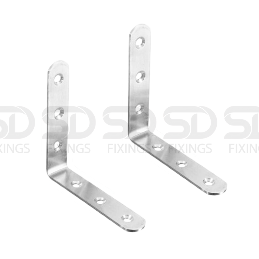 10 PCS Angle L Shaped Brackets 100x100x20mm