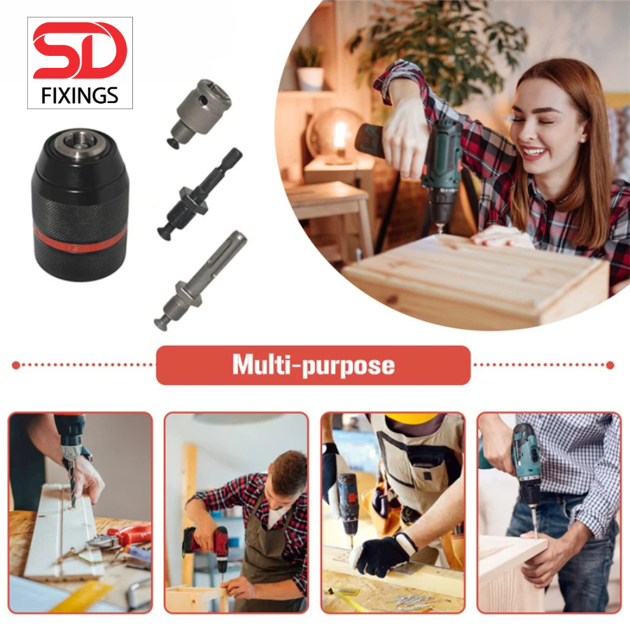 Keyless Drill Chuck With SDS Plus
