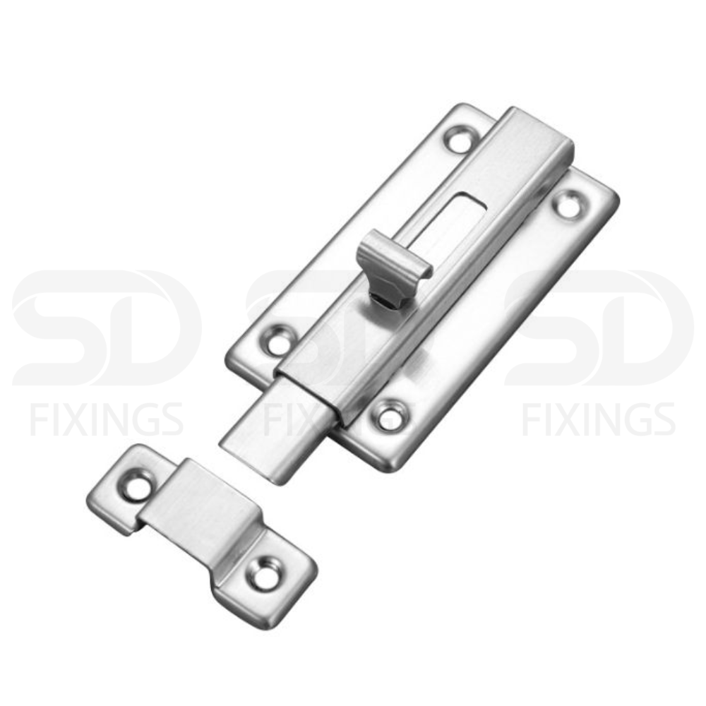 4 Inch Flat Door Bolt 43x87mm – Heavy Duty Slide Latch for Internal & External Doors (Copy)