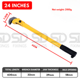 18"/24" Adjustable Rebar & Pipe Wrench Multifunctional Tool