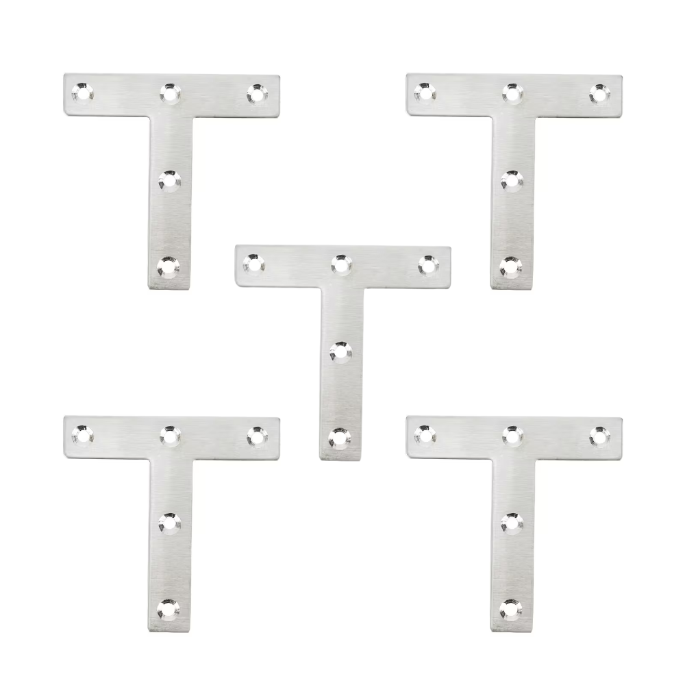 80x80x1.2mm T-Shape Flat Mending Plate Bracket