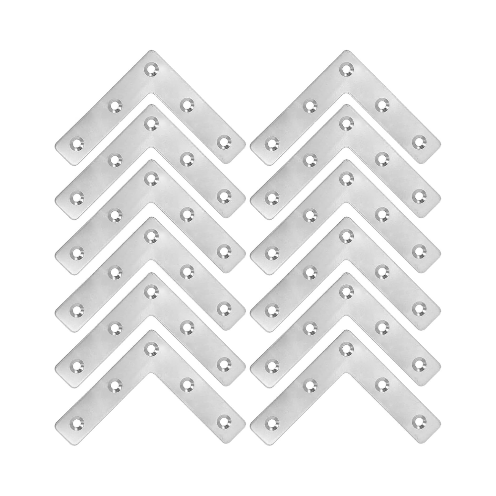 80x80x1mm L-Shape Flat Angle Bracket