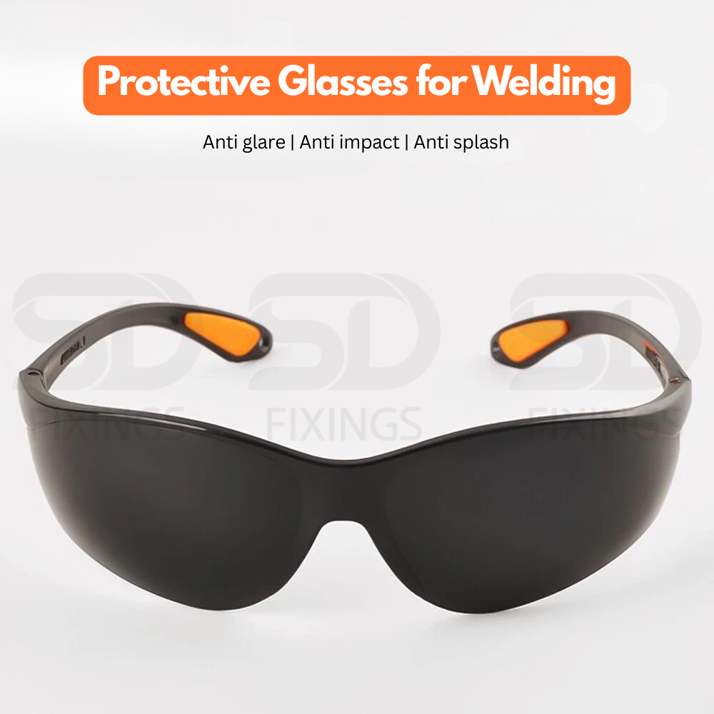Safety Goggle Glass – Protective Eyewear (Clear / Black / Grey)