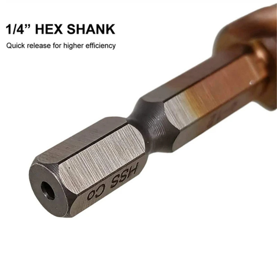 15 Step Bit 4-32mm Cobalt Step Drill Bit