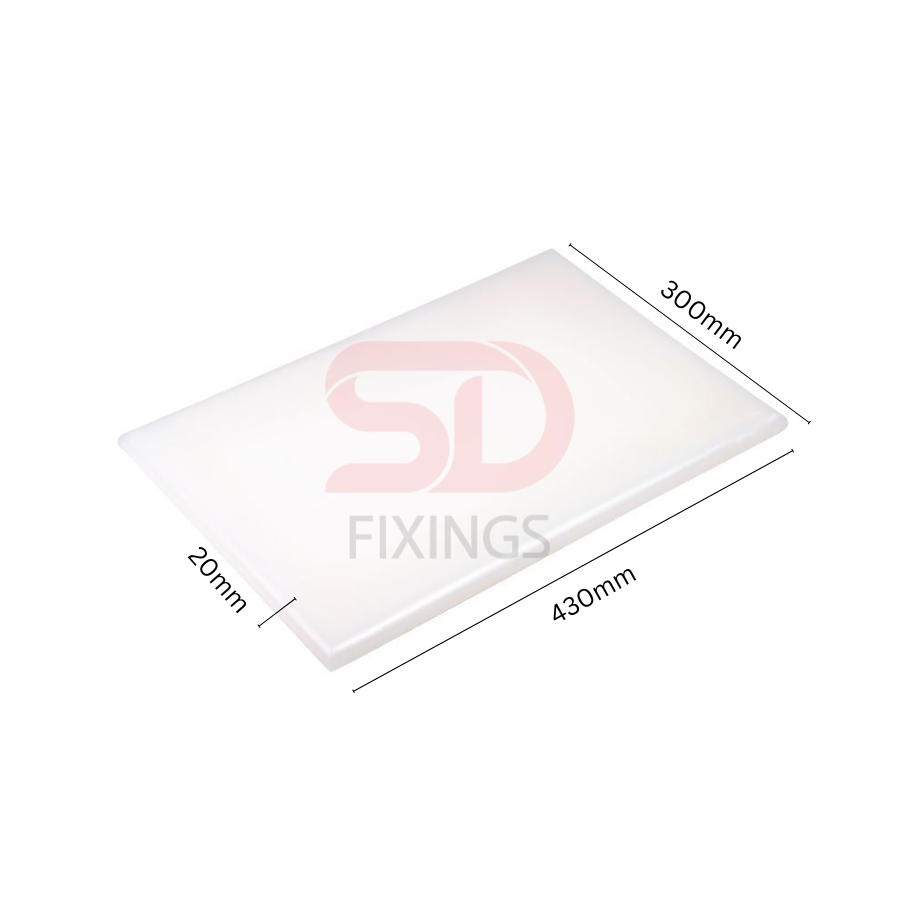 Professional Plastic Chopping Board 400x300x20mm – Heavy Duty Cutting, Dicing & Slicing Board