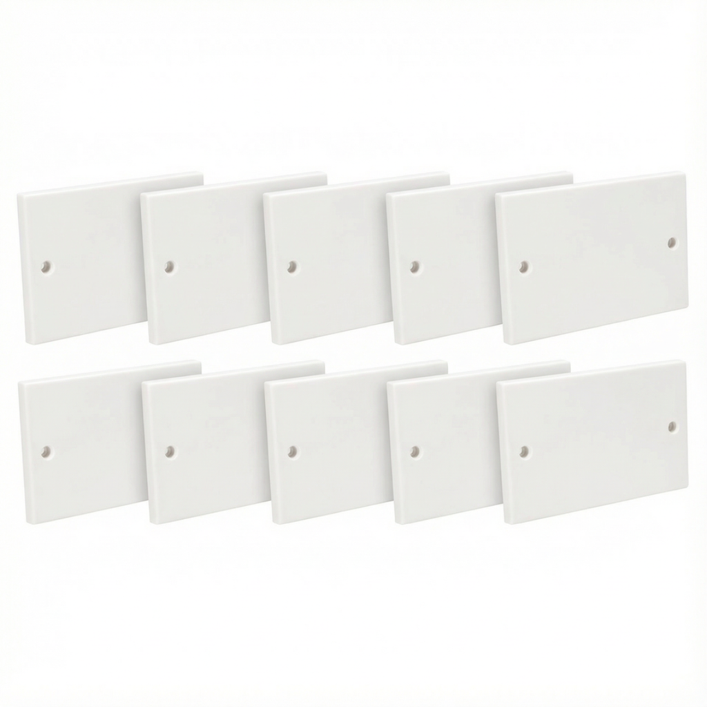 Electrical Blanking Plate 2 Gang – White / Standard Fit