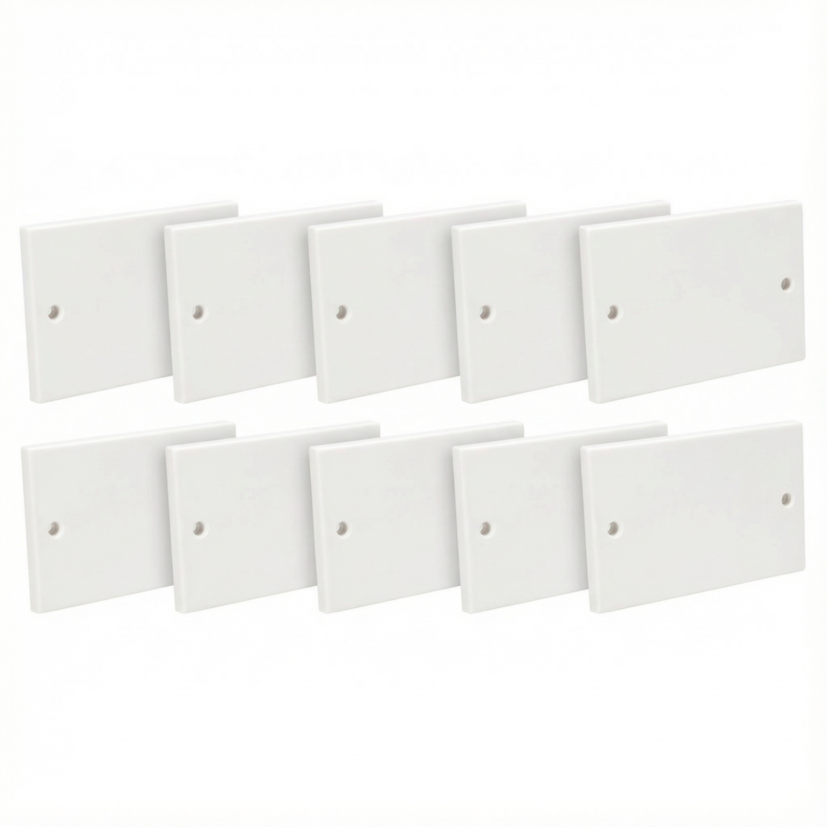 Electrical Blanking Plate 2 Gang – White / Standard Fit