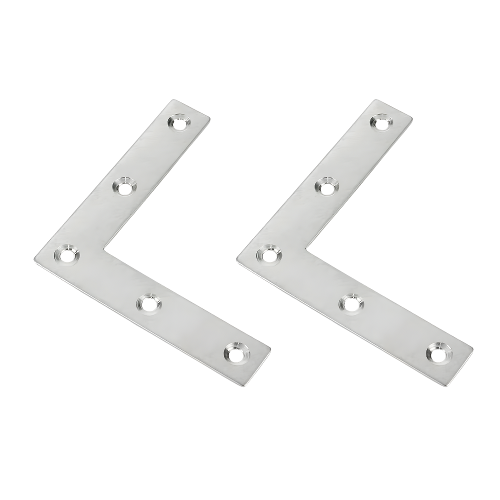 80x80x1mm L-Shape Flat Angle Bracket