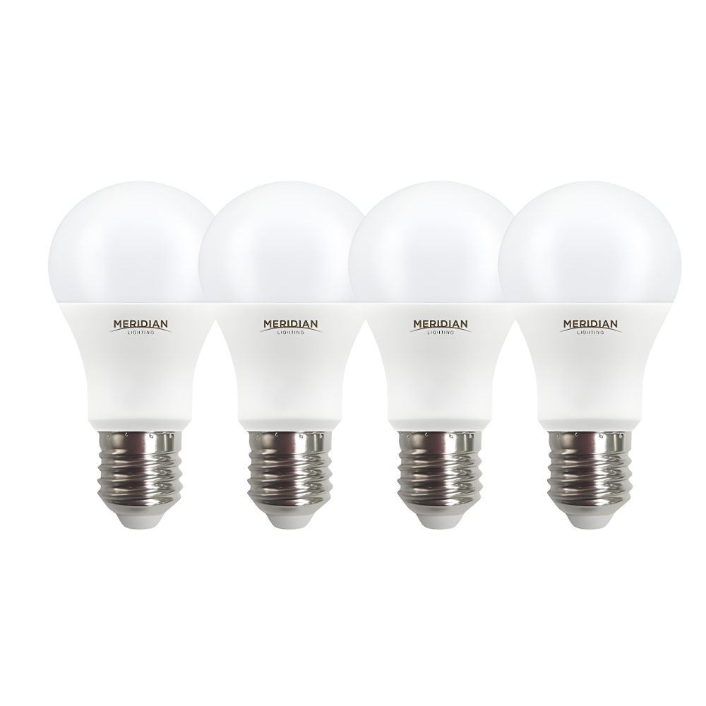 LED E27 Bulb 9.5W A60 GLS Lamp Pack of 2 60W Equivalent 3000K Warm White 806Lm Opal Energy Saving Dimmable