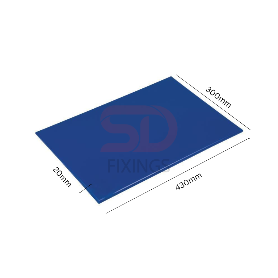 Professional Plastic Chopping Board 400x300x20mm – Heavy Duty Cutting, Dicing & Slicing Board