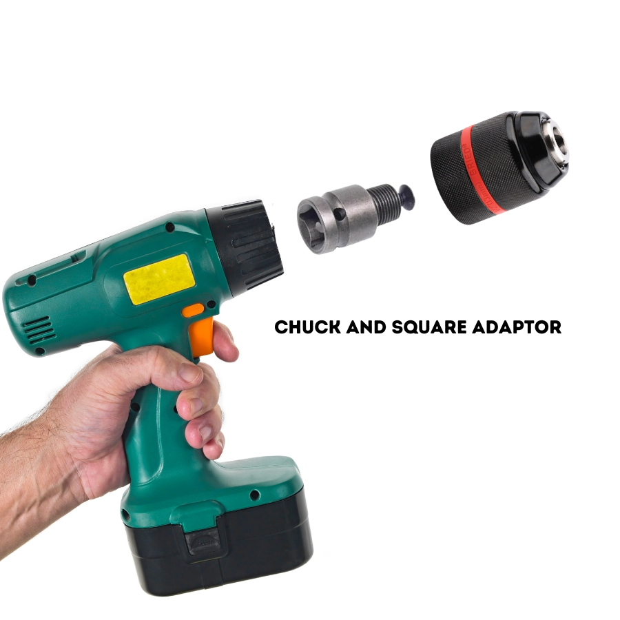 Keyless Drill Chuck With Square Adaptor