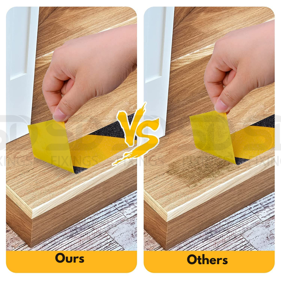 Heavy Duty Black & Yellow 50mm x 10M Anti-Slip Hazard Tape