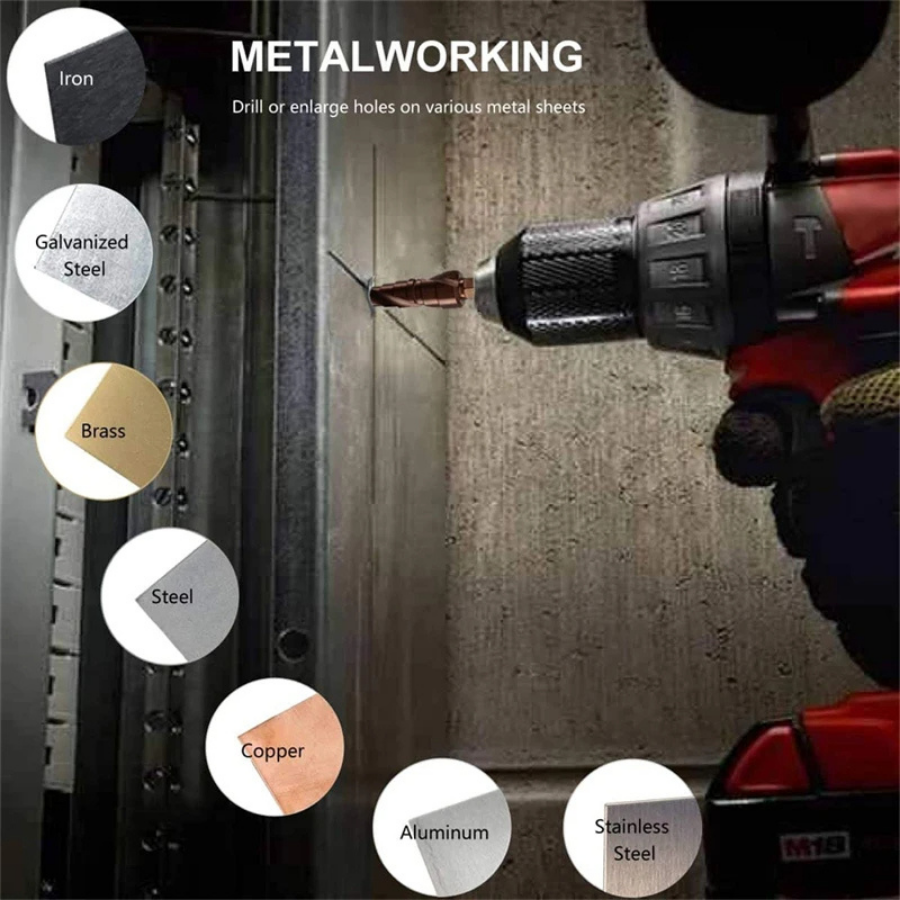 15 Step Bit 4-32mm Cobalt Step Drill Bit