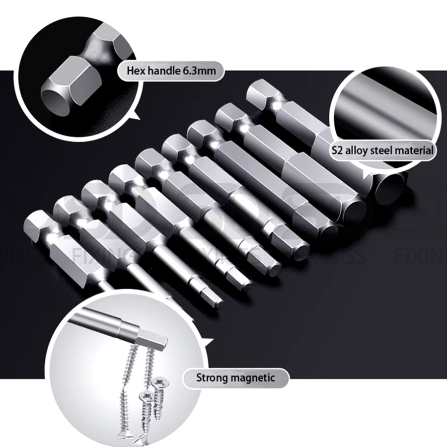 Screwdriver Bit 1/4" Hex 50mm - H1.5-H12