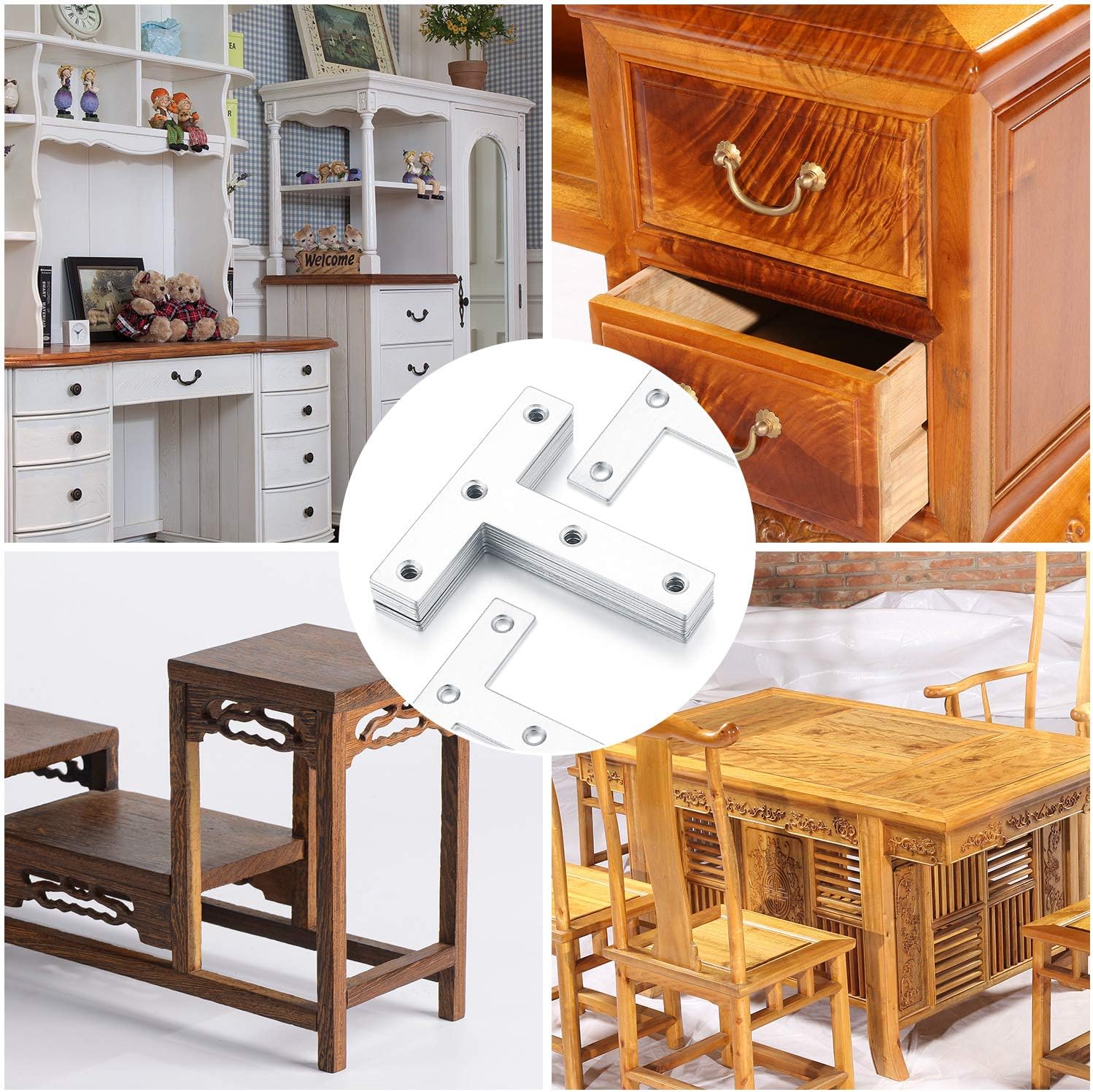 120x120x2mm T-Shape Flat Mending Plate Bracket