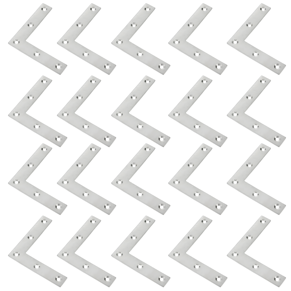 80x80x1mm L-Shape Flat Angle Bracket