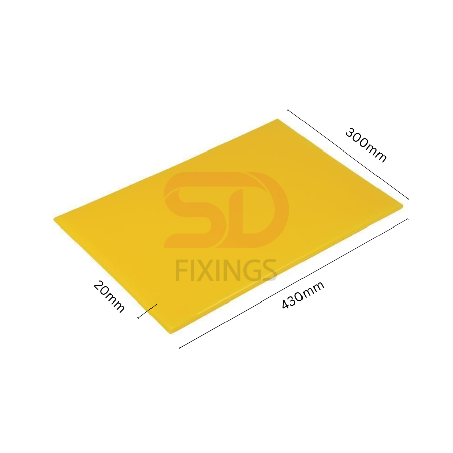 Professional Plastic Chopping Board 400x300x20mm – Heavy Duty Cutting, Dicing & Slicing Board