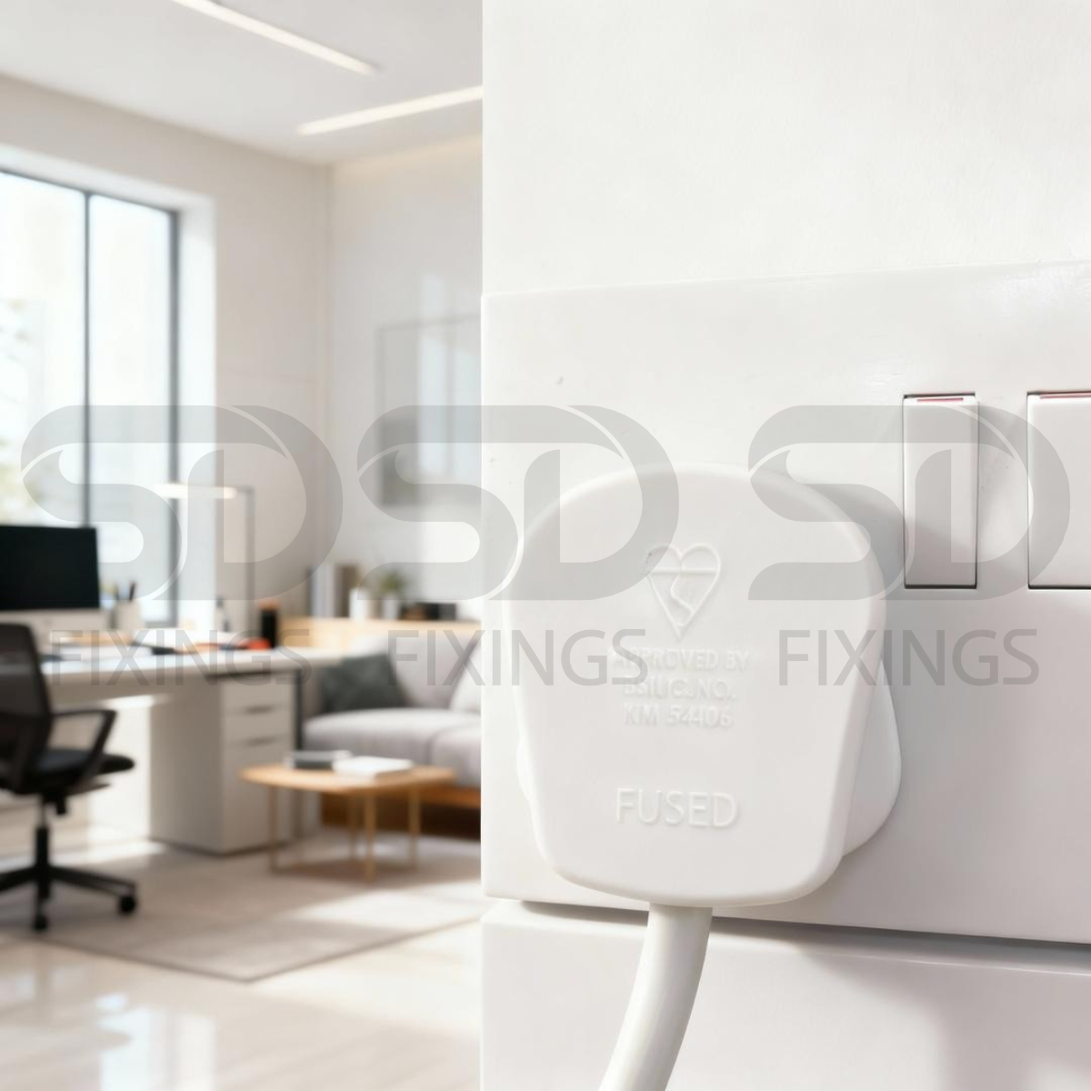 Axiom 13A Fused Mains Plug Top | 3-Pin UK Plug | BS1363
