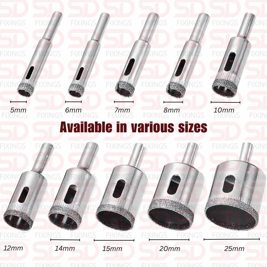 10mm Diamond Coated Hole Saw Drill Bits