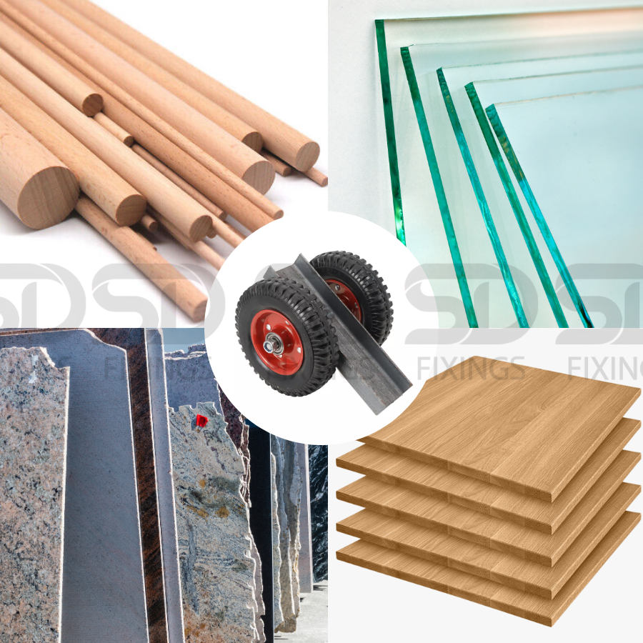 SDTOOLS Heavy Duty Panel Dolly 300kg Capacity