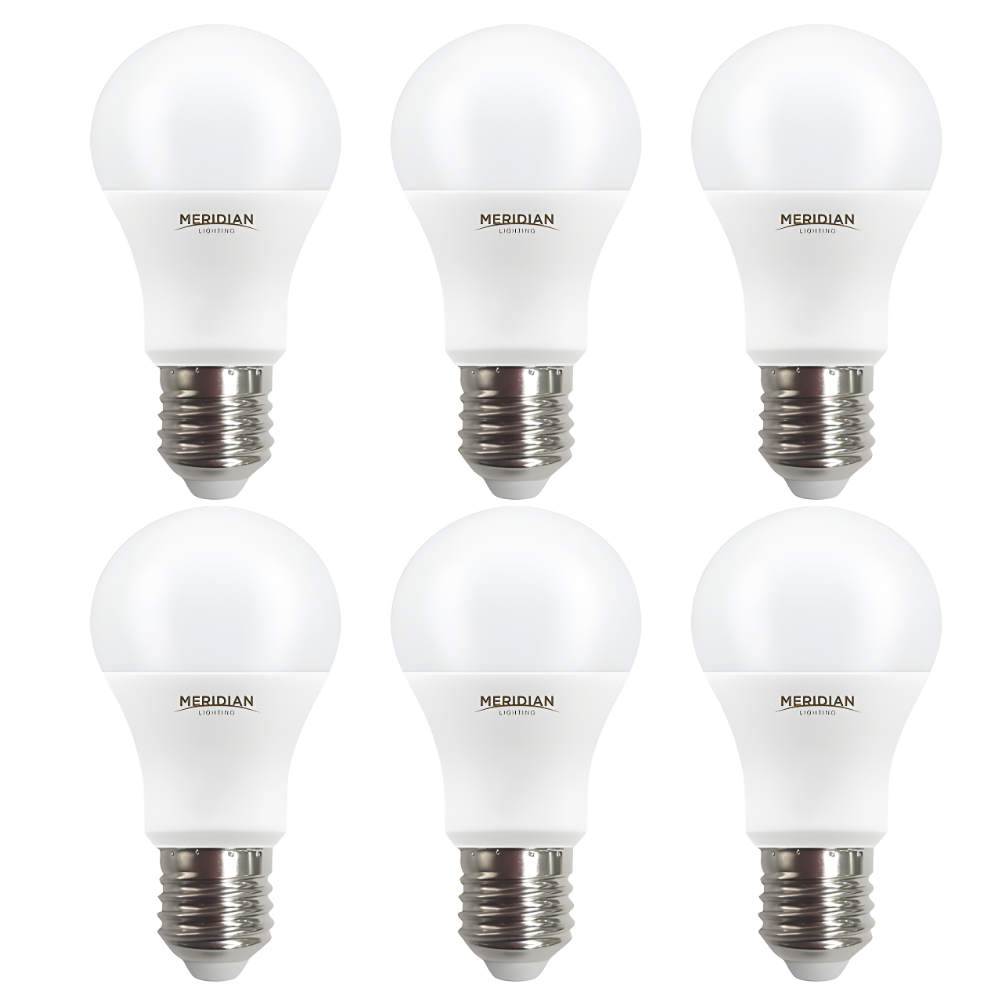 LED E27 Bulb 9.5W A60 GLS Lamp Pack of 2 60W Equivalent 3000K Warm White 806Lm Opal Energy Saving Dimmable