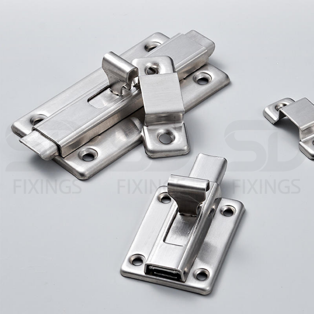 3 Inch Flat Door Bolt 43x77mm – Heavy Duty Slide Latch for Internal & External Doors