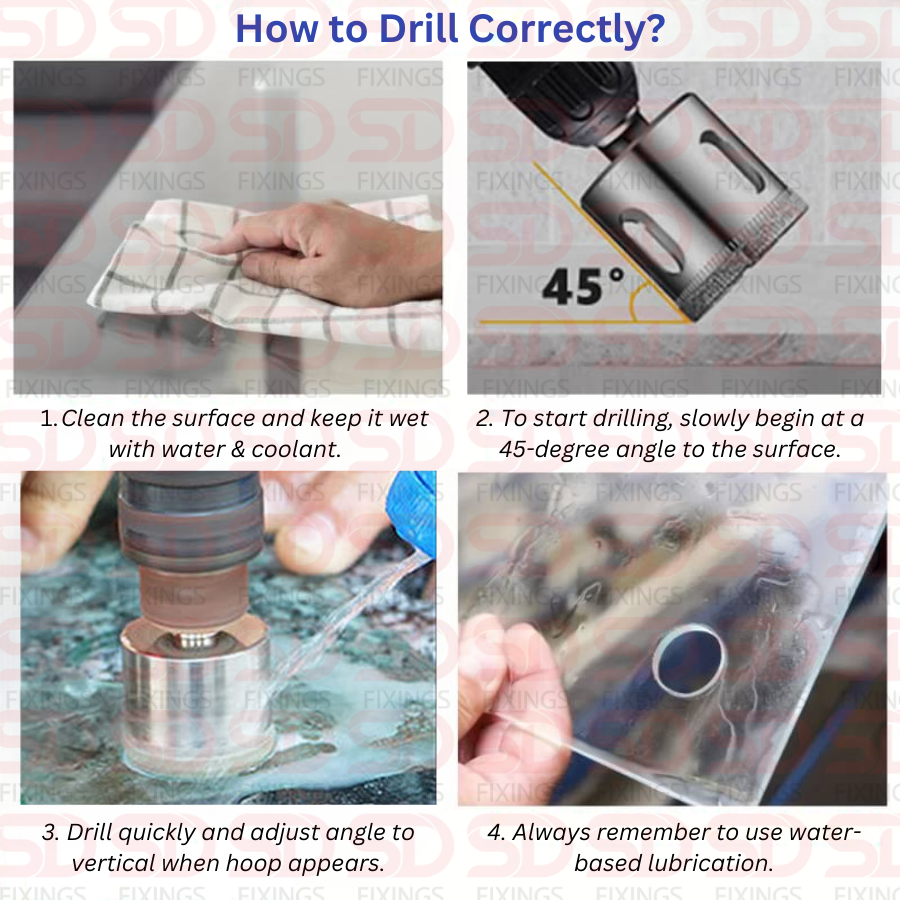 10mm Diamond Coated Hole Saw Drill Bits