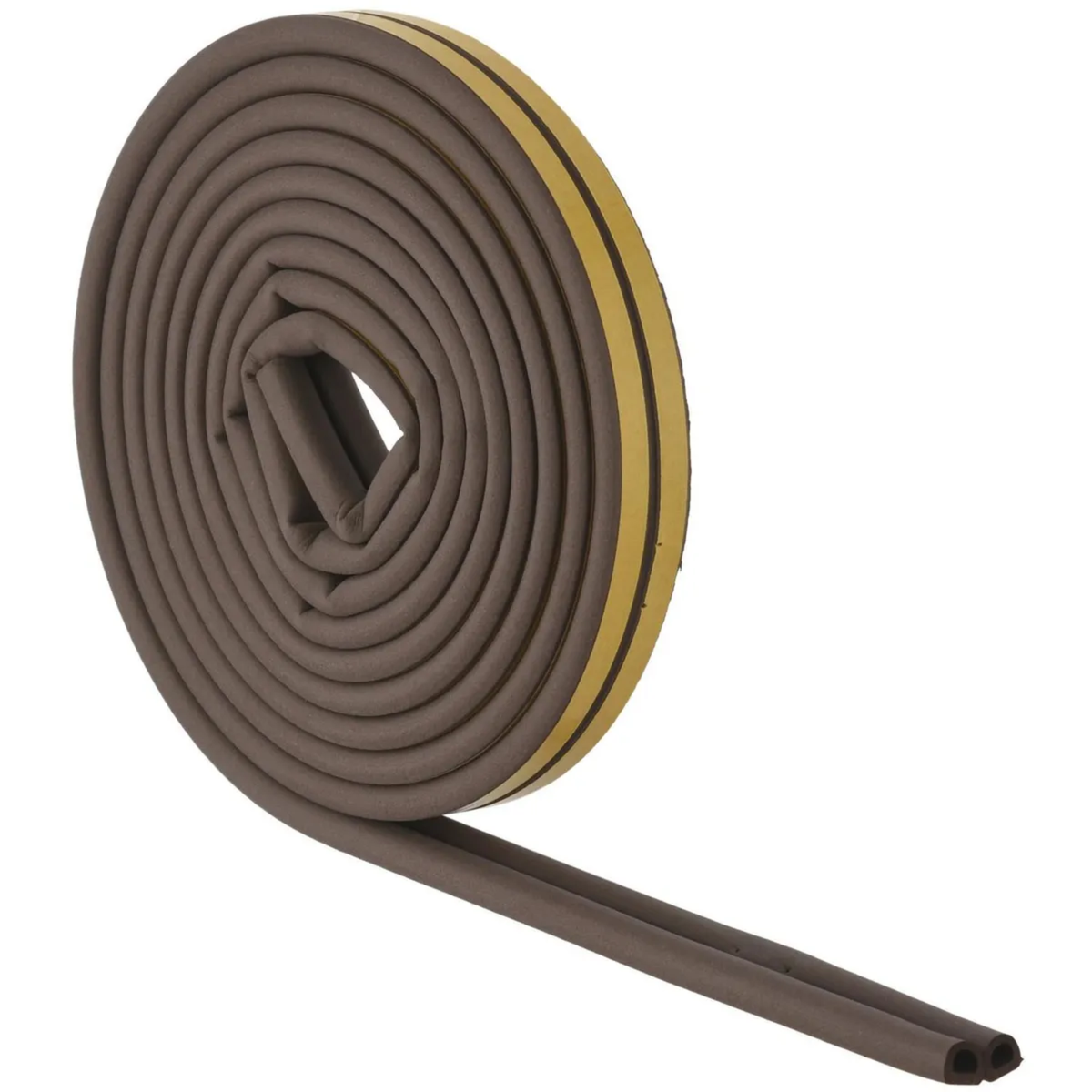 Brown Self-Adhesive Draught Excluder Tape 9 x 6mm x 6M
