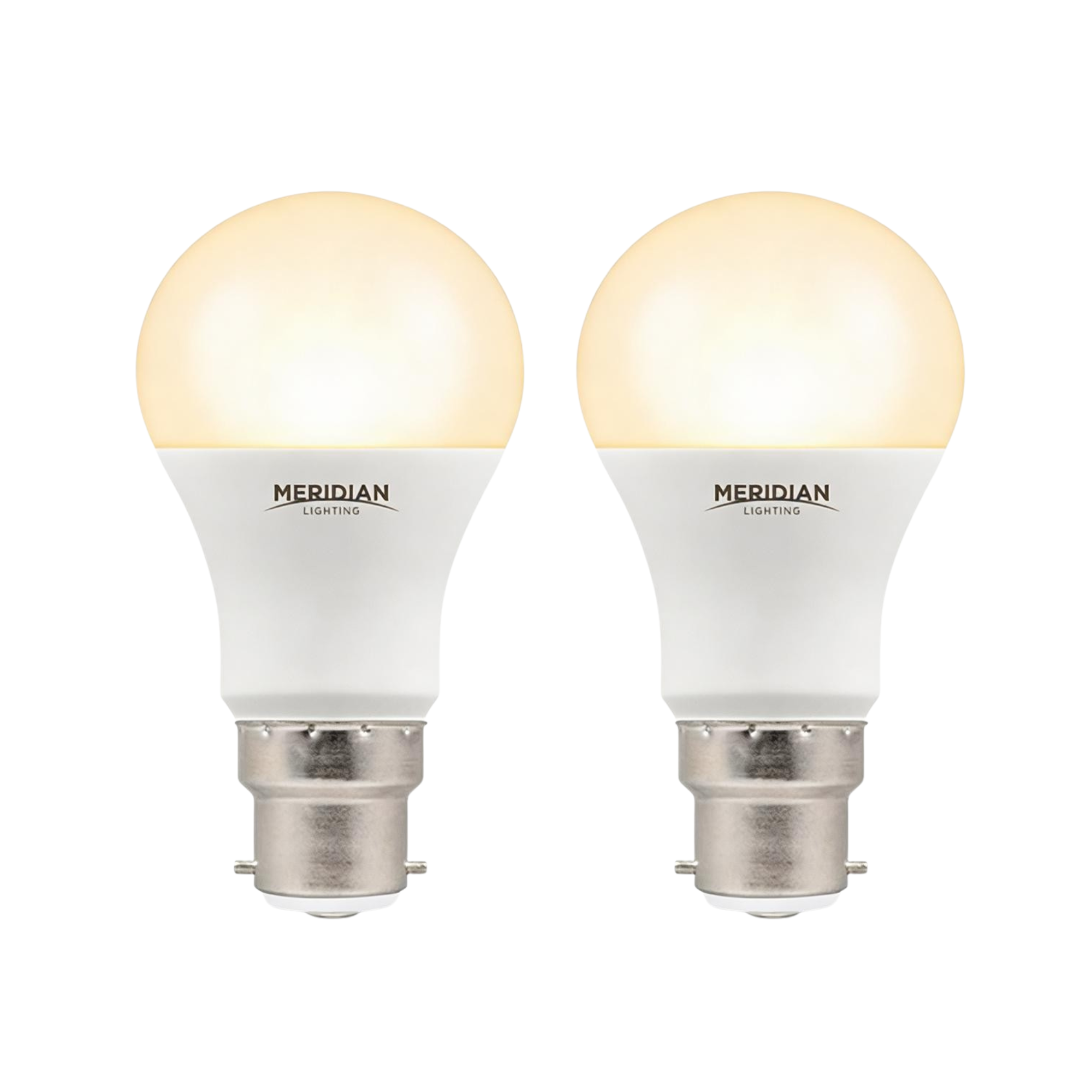 LED GLS B22 6.5W 3000K Warm White Opal Lamp 40W Equivalent - Pack of 2