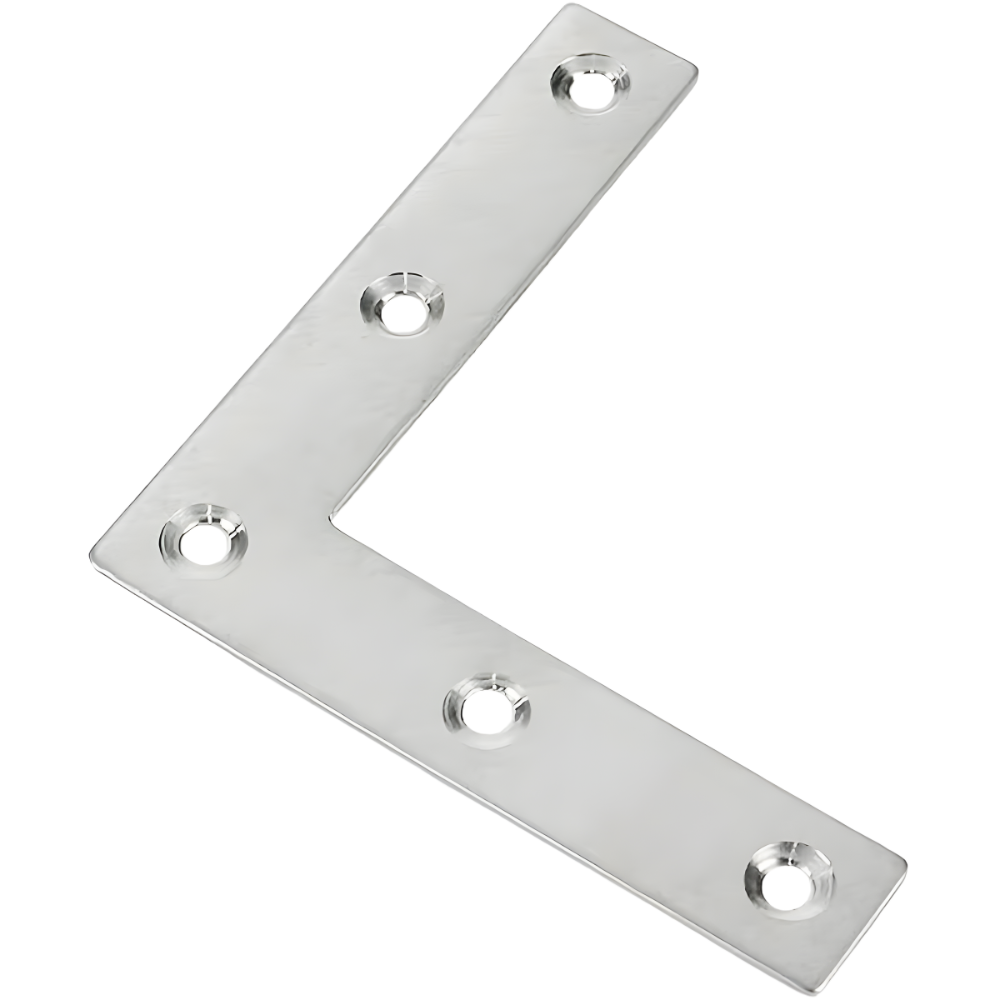 80x80x1mm L-Shape Flat Angle Bracket