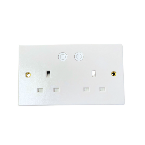 AXIOM Double Switched Socket with Wifi