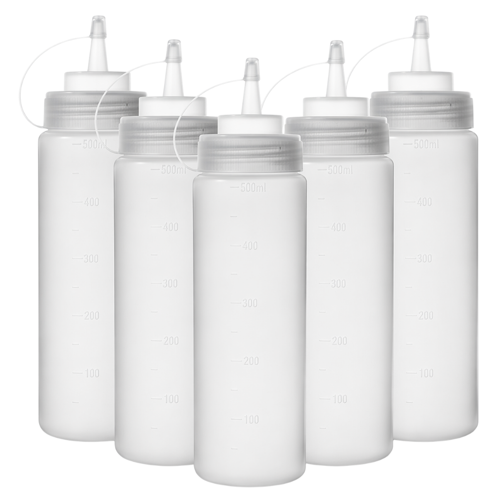 Condiment Squeeze Sauce Bottles with Cap – 800ml / 28oz