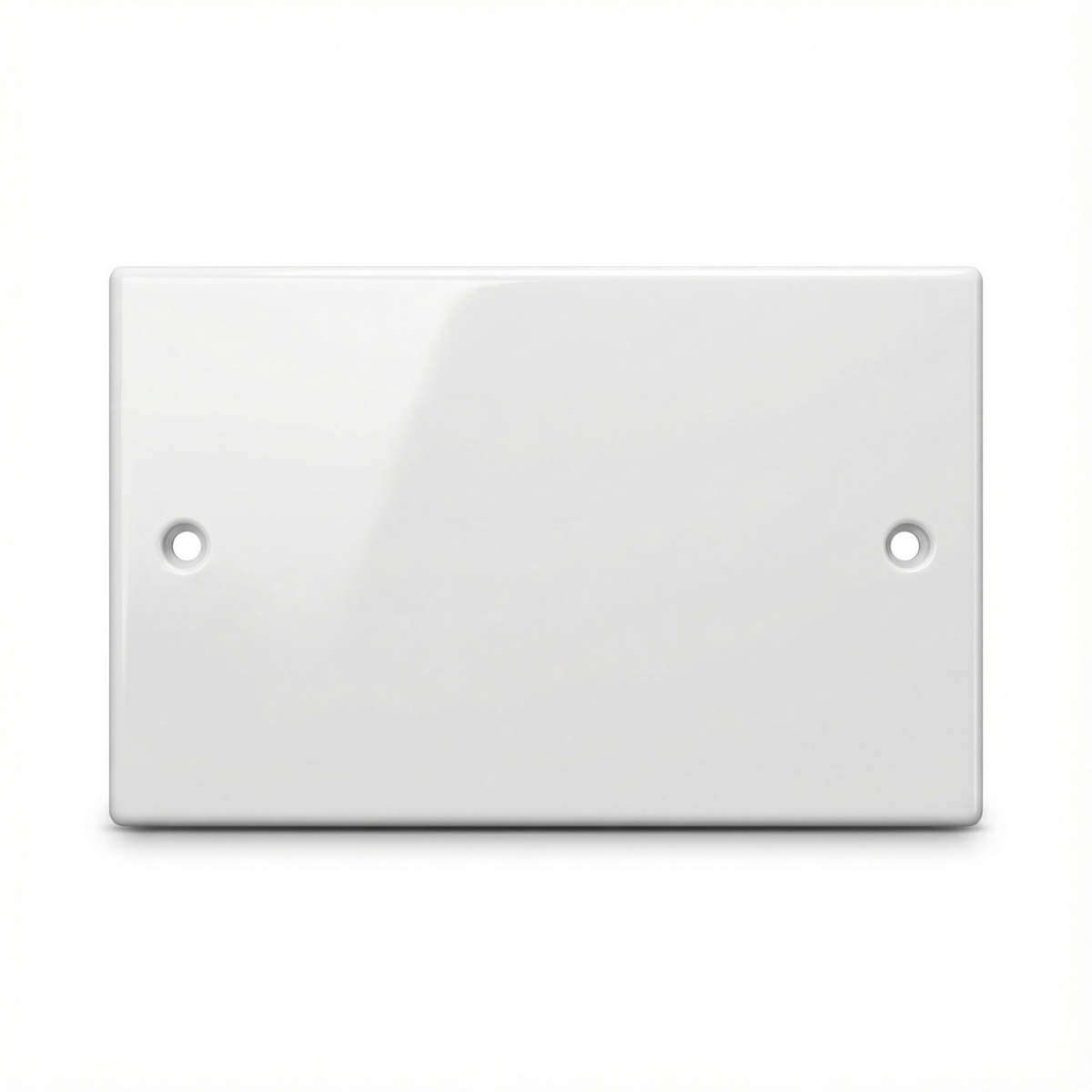 Electrical Blanking Plate 2 Gang – White / Standard Fit
