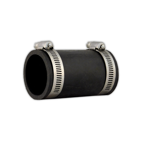 1 Inch Flexible Rubber Coupling - Fits 1" Plumbing, Drain, Waste & Vent Pipes
