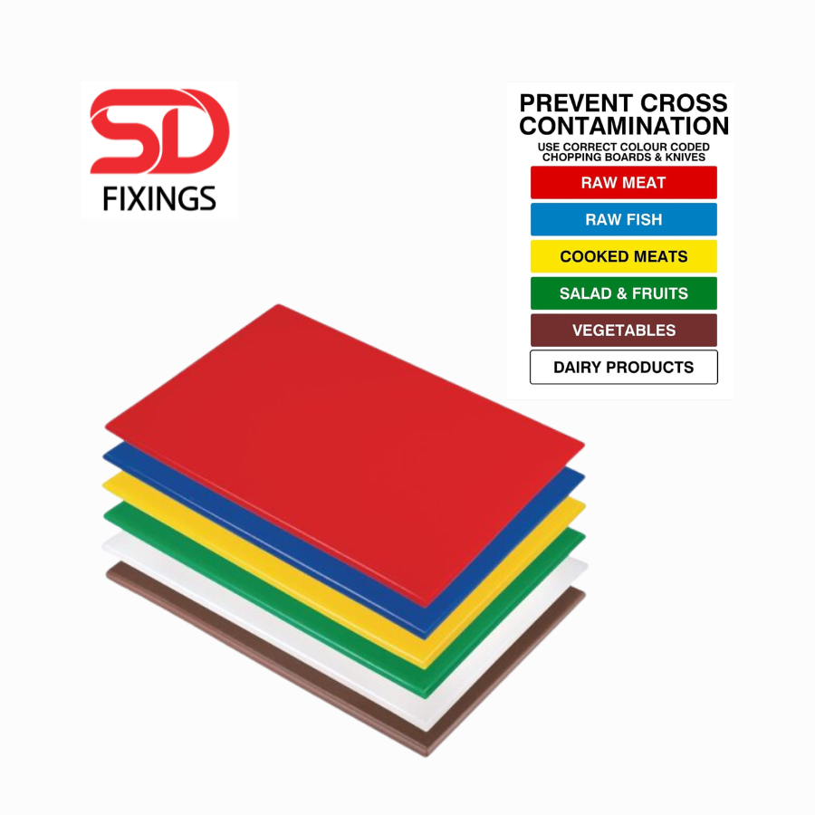 Professional Plastic Chopping Board 400x300x20mm – Heavy Duty Cutting, Dicing & Slicing Board