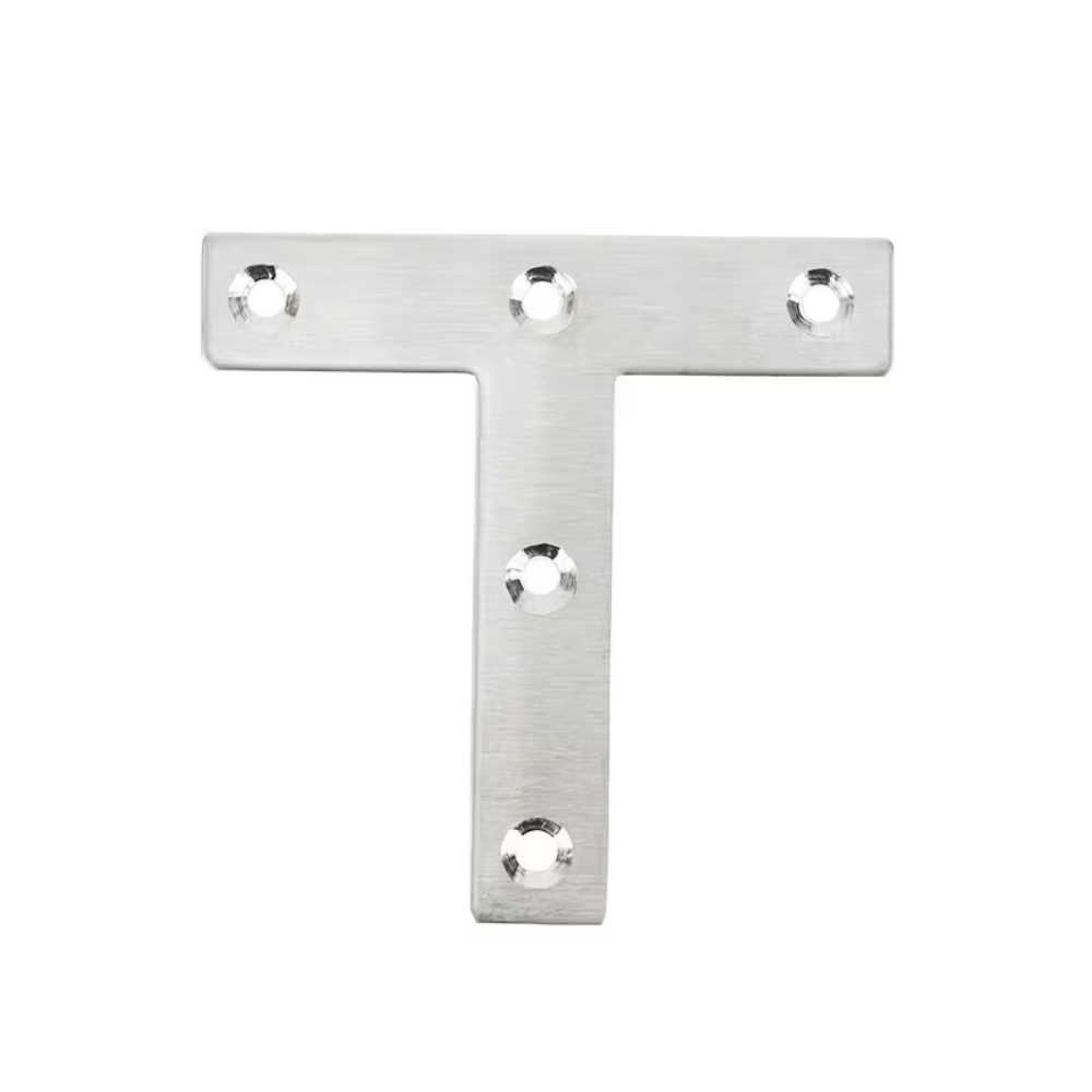 80x80x1.2mm T-Shape Flat Mending Plate Bracket