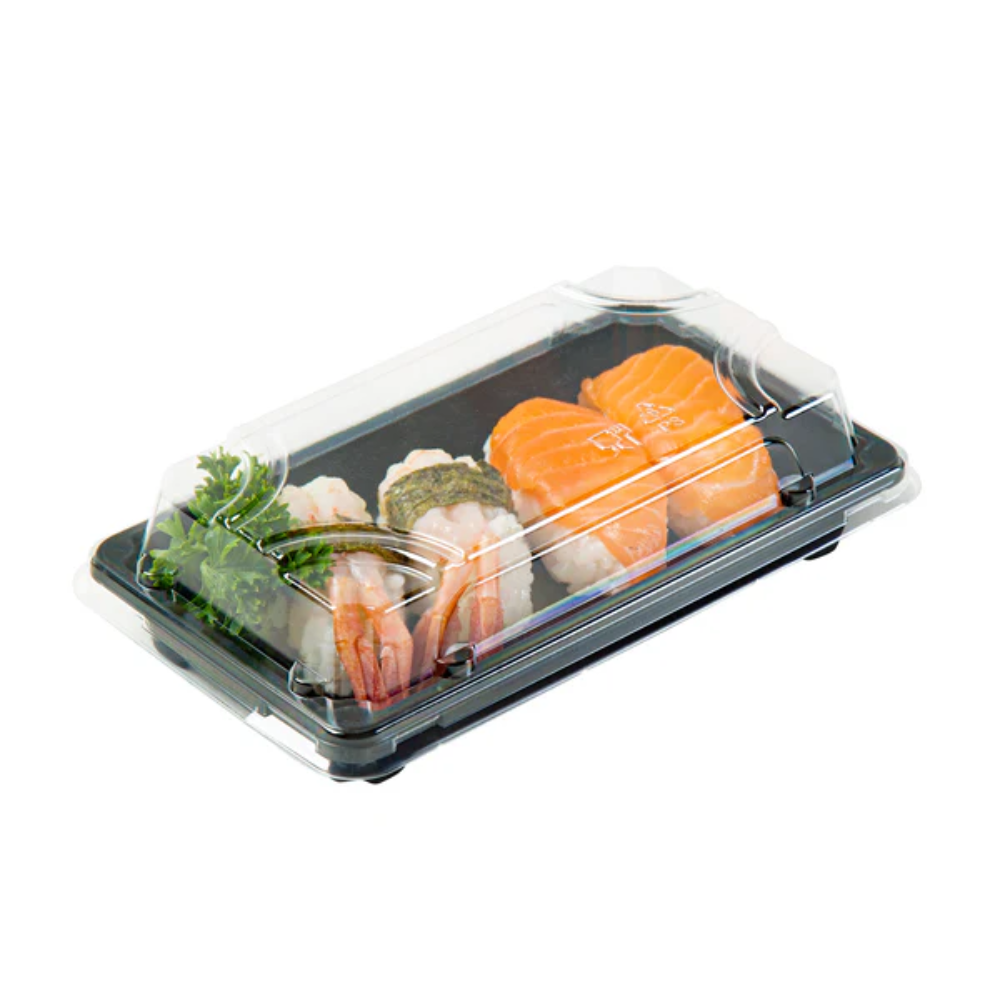164x90x50mm Sushi Container with Lid (Pack of 50)