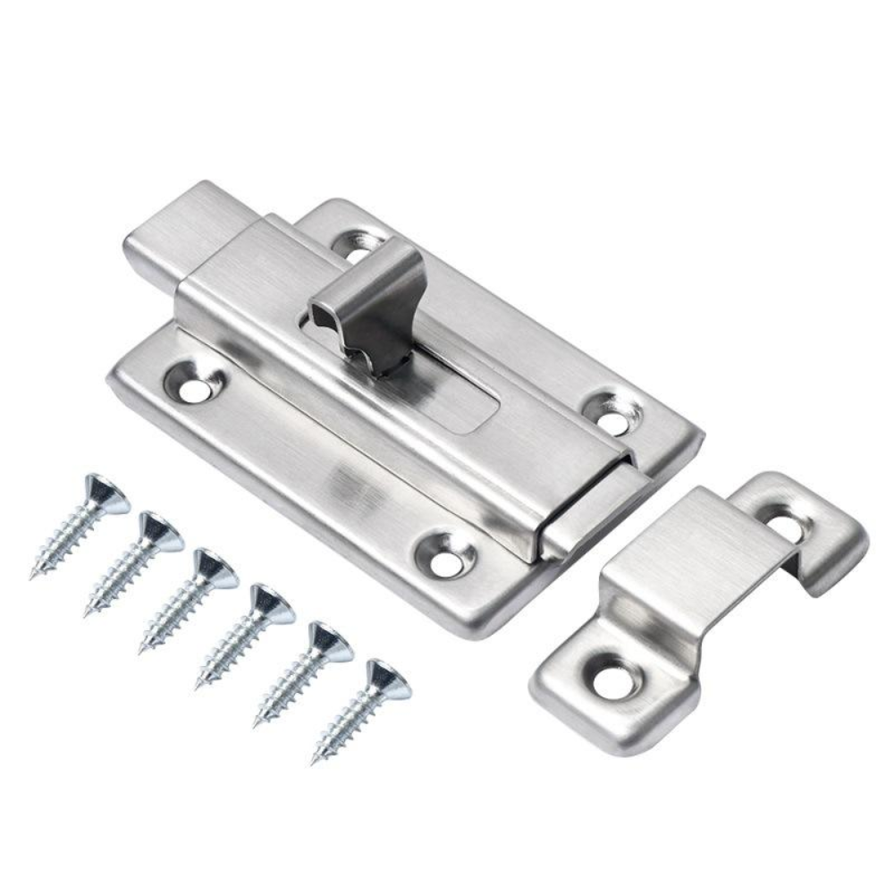 3 Inch Flat Door Bolt 43x77mm – Heavy Duty Slide Latch for Internal & External Doors