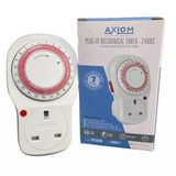 CED 24-Hour Segment Timer Switch – 13A / 3kW – 15-Minute Intervals – White