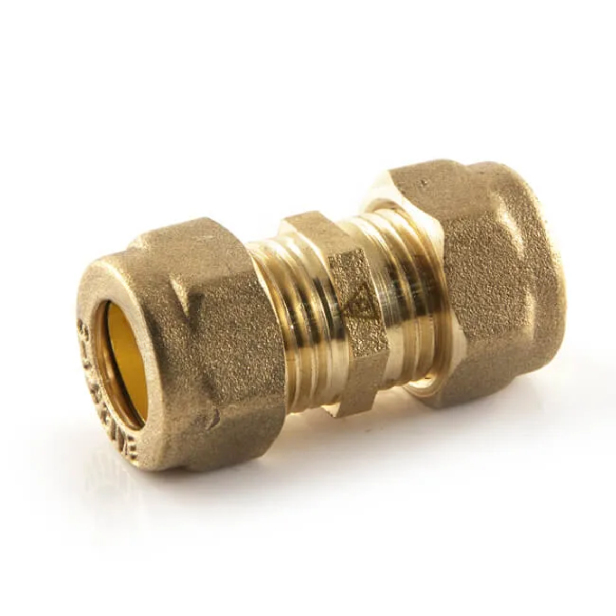 Compression Straight Coupling 28mm – Brass Plumbing Fitting | WRAS Approved Connector for Hot & Cold Water Systems