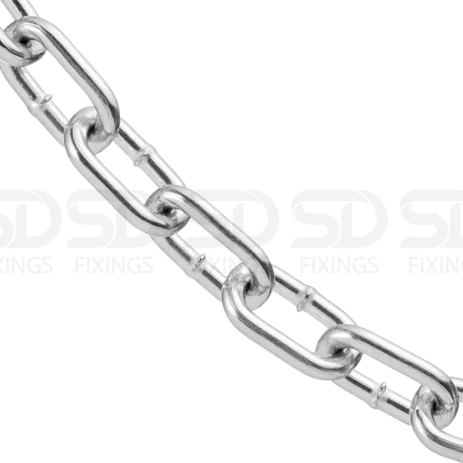 3mm Heavy Duty Steel Link Chain – By the Metre