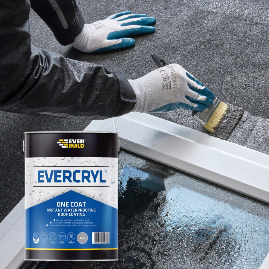 Everbuild Evercryl One Coat Instant Waterproof Roof Coating