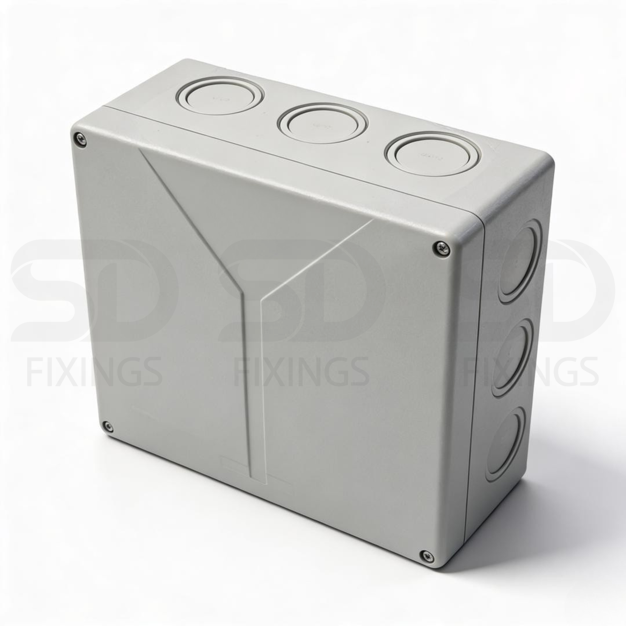 Abox 350-35² Junction Box | Grey Polycarbonate | 250×250×115mm | IP65/IP54