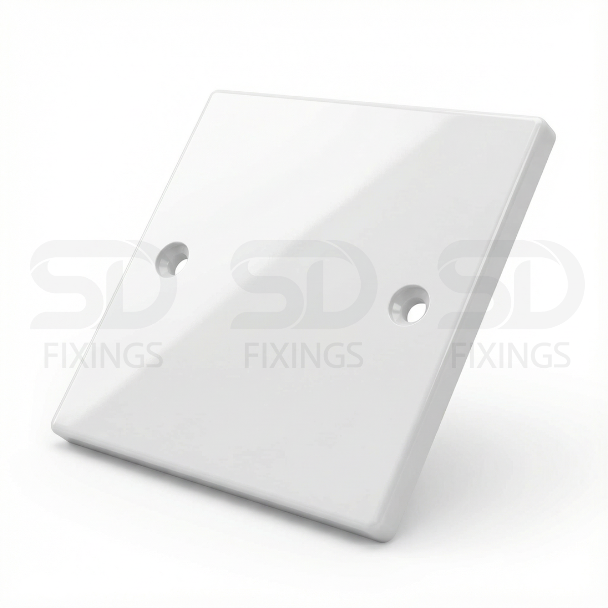 Electrical Blanking Plate 1 Gang – White / Standard Fit