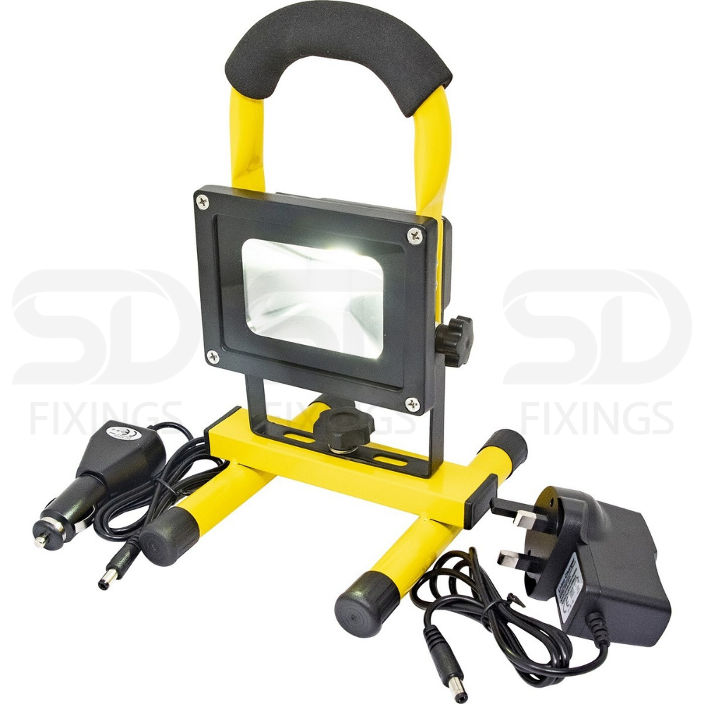 10W Rechargeable LED Task Light with Stand (Portable Site Light)