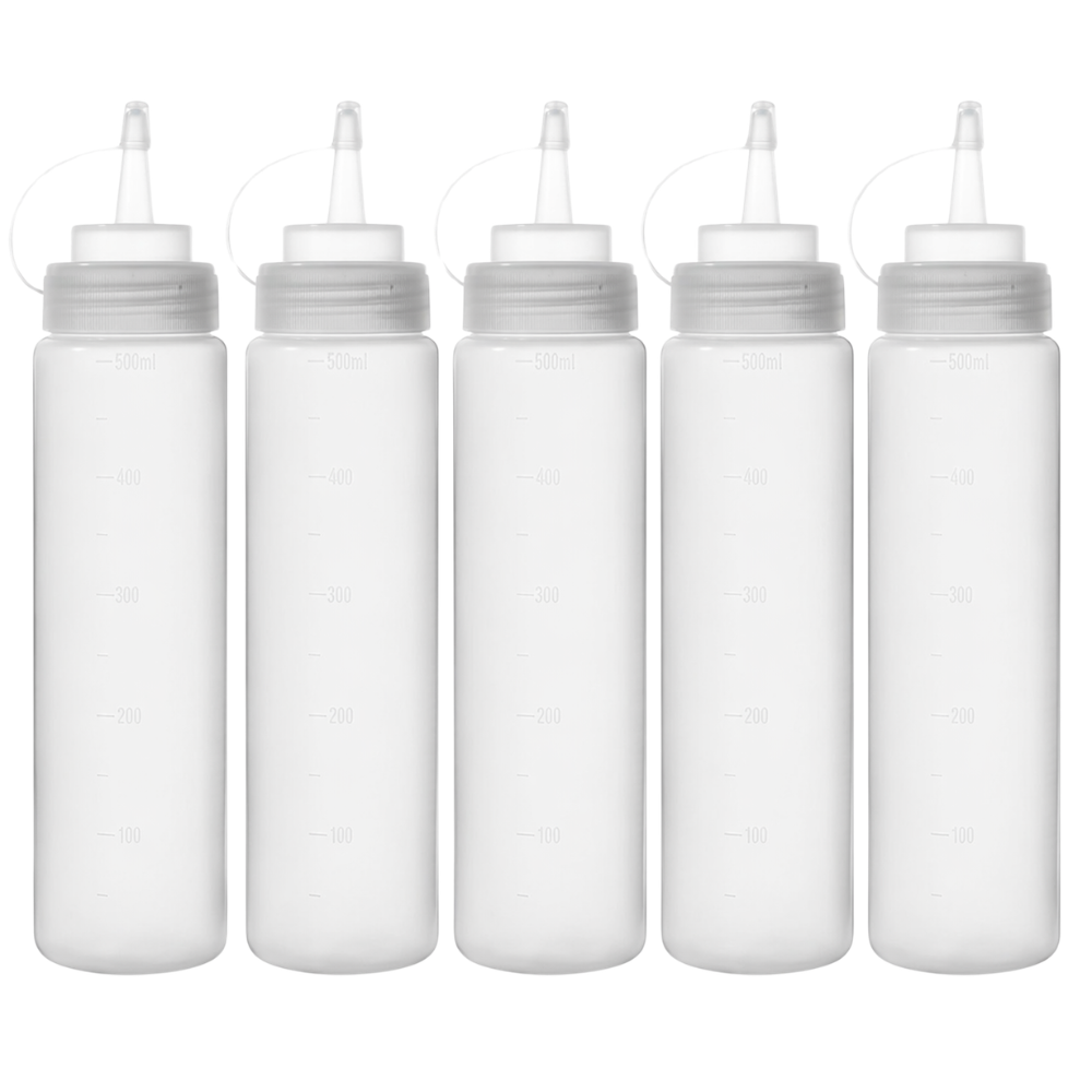 Condiment Squeeze Sauce Bottles with Cap – 800ml / 28oz