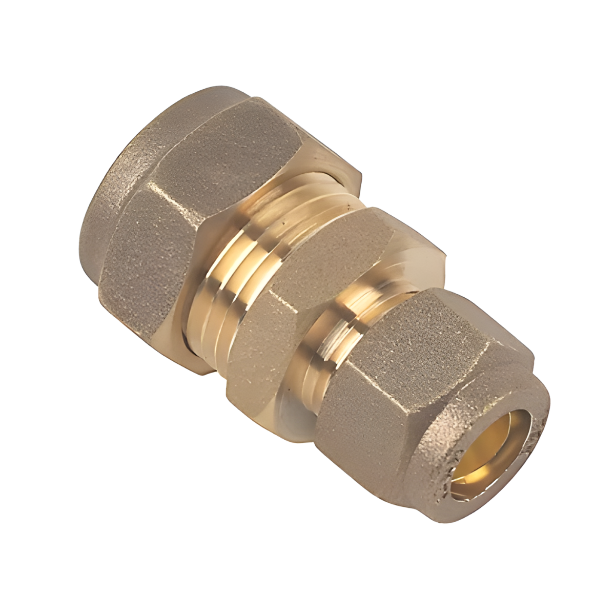 Compression Reducing Coupling 15mm x 12mm – Brass Fitting with Pre-Loaded Olive | Hot & Cold Water Systems, WRAS Approved