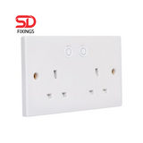 AXIOM Double Switched Socket with Wifi